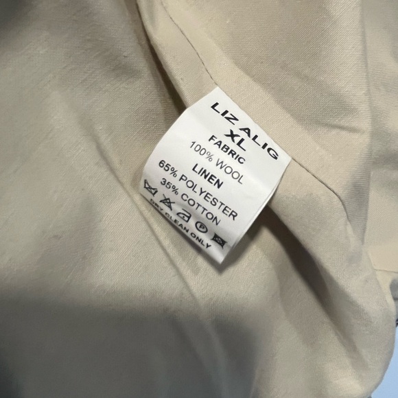 Portuguese Wool Pieper Coat in Neutral Mix-Match Hereingbone - Picture 9 of 9